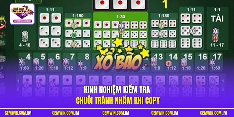 Kinh nghiệm kiểm tra chuỗi tránh nhầm khi copy